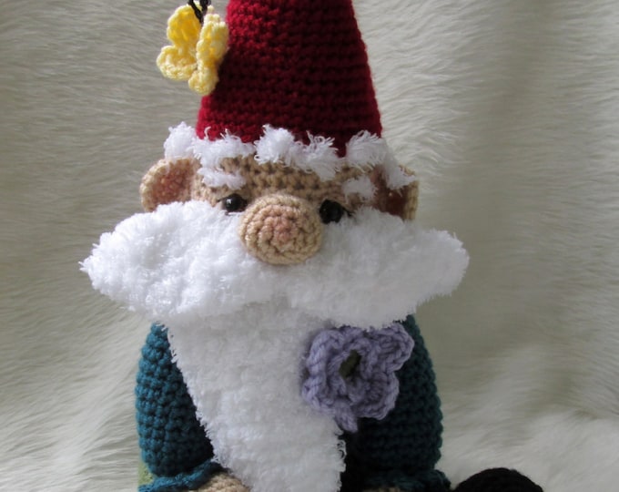 Crochet Pattern Gnome by Teri Crews Wool and Whims Instant Download PDF Format Crochet Toy Pattern