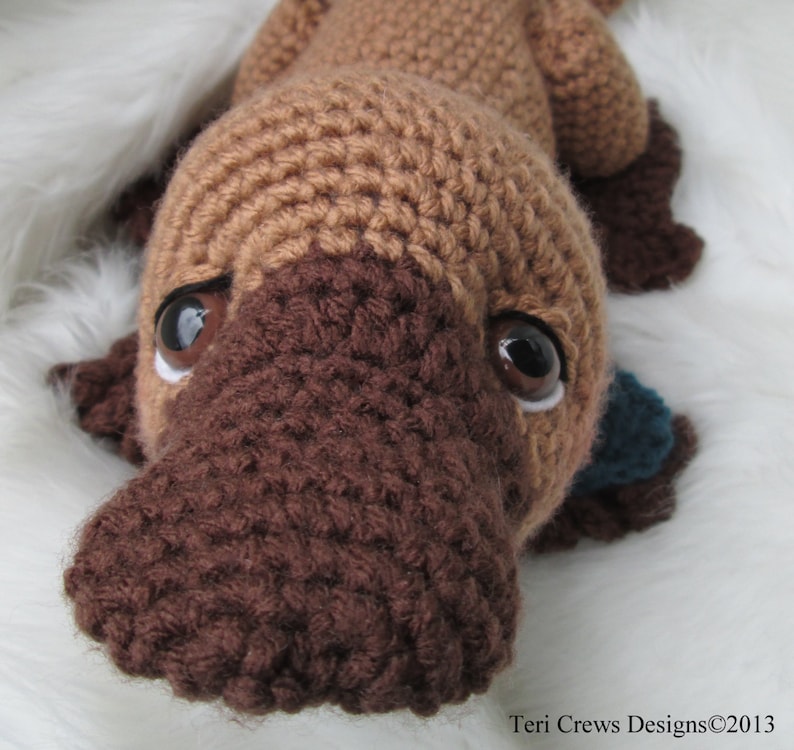 Crochet Pattern Platypus by Teri Crews Wool and Whims Instant Download PDF format image 4