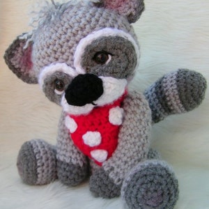 Crochet Pattern Cute Raccoon by Teri Crews Wool and Whims Instant Download PDF Format image 5