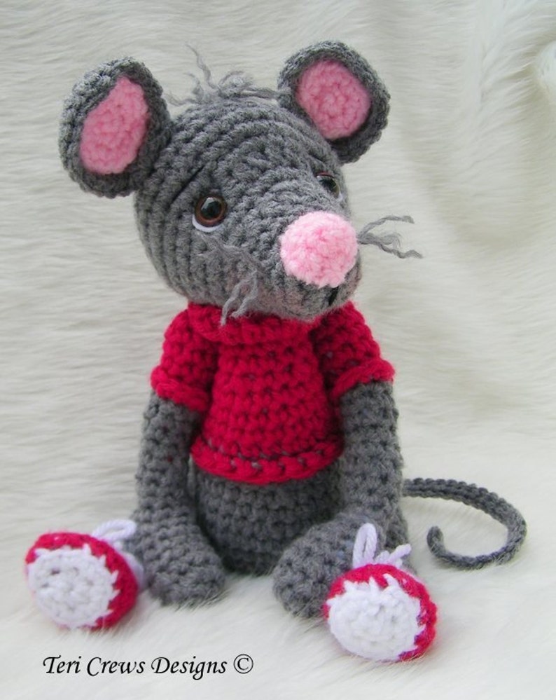 Crochet Pattern Cute Mouse by Teri Crews Wool and Whims Instant Download PDF Format image 4