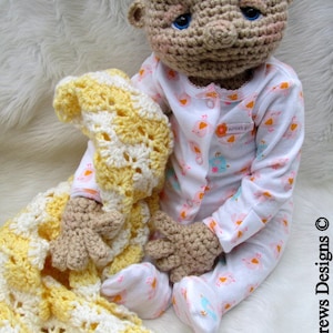 Crochet Pattern Huggable Lifesize Baby Doll by Teri Crews instant download PDF format Crochet Toy Pattern image 2