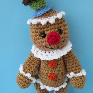 Crochet Pattern Gingerbread Man by Teri Crews Wool and Whims Instant Download PDF Format