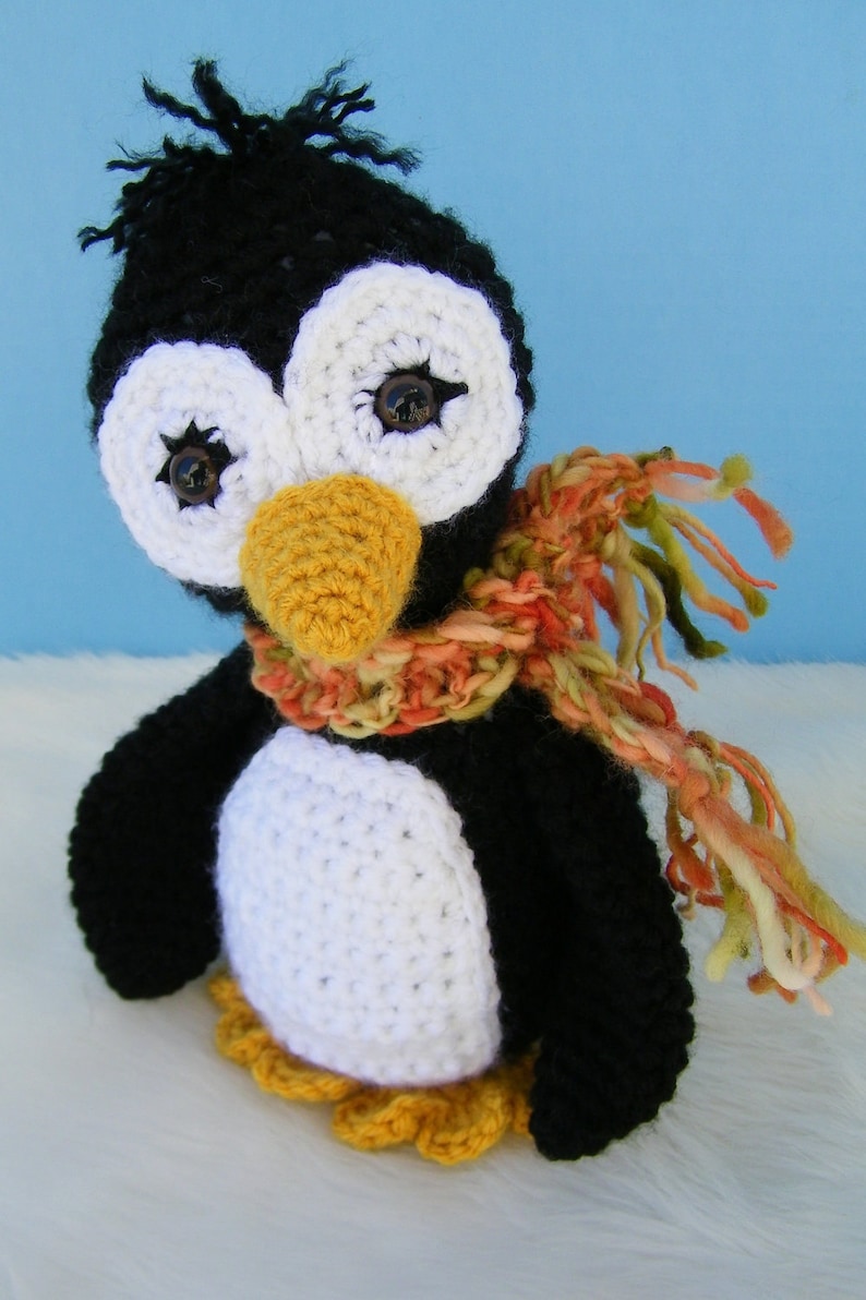 Crochet Pattern Penguin by Teri Crews instant download PDF format Crochet Toy Pattern image 1