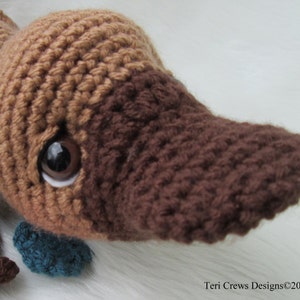 Crochet Pattern Platypus by Teri Crews Wool and Whims Instant Download PDF format image 2