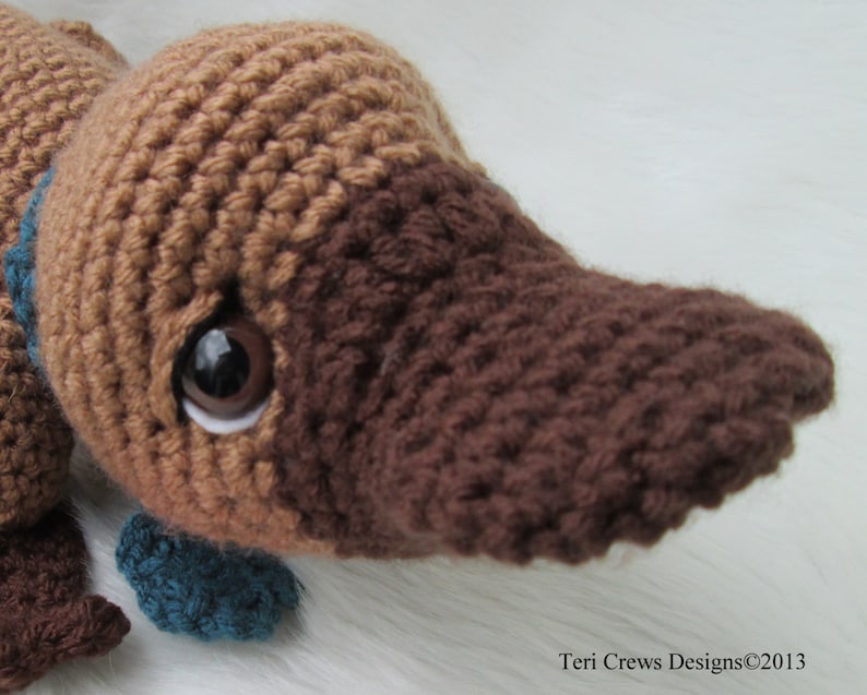 Crochet Pattern Platypus by Teri Crews Wool and Whims Instant Download PDF format image 2