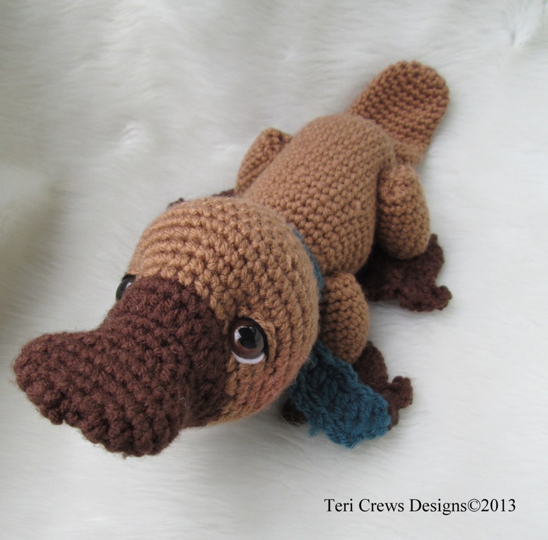 Crochet Pattern Platypus by Teri Crews Wool and Whims Instant Download PDF format image 3