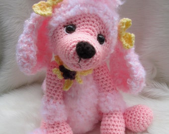Crochet Pattern Poodle Dog par Teri Crews téléchargement instantané format PDF