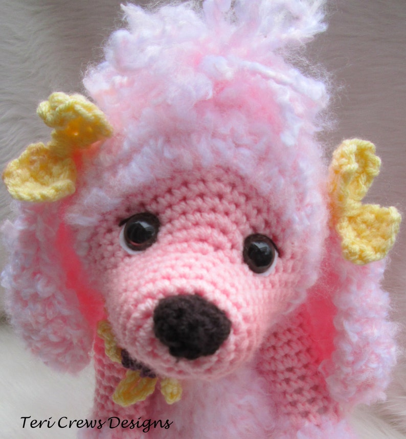 Crochet Pattern Poodle Dog by Teri Crews Instant Download PDF Etsy