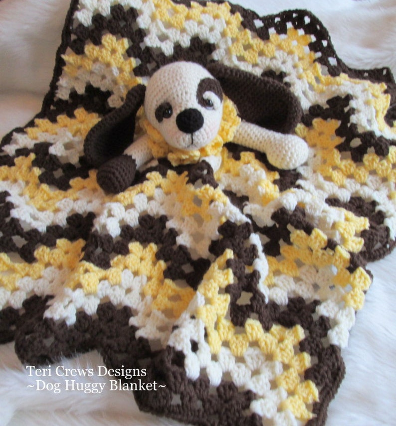 Crochet Pattern Dog Huggy Blanket by Teri Crews instant download PDF format image 3