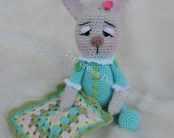 Baby Bunny Softie Amigurumi Toy Crochet Pattern by Teri Crews