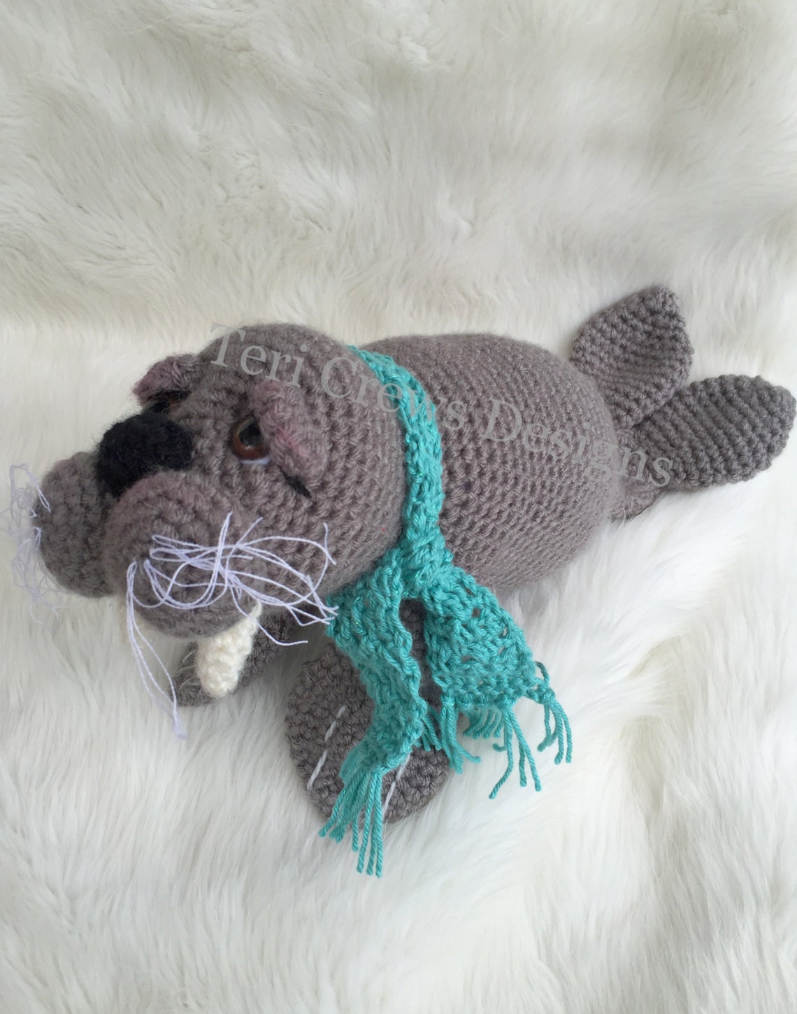 Walrus Crochet Pattern by Teri Crews Instant Download PDF Etsy