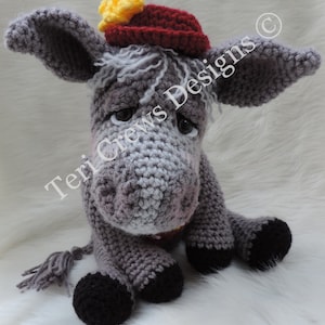 Crochet Pattern Simply Cute Donkey Instant Download PDF Format