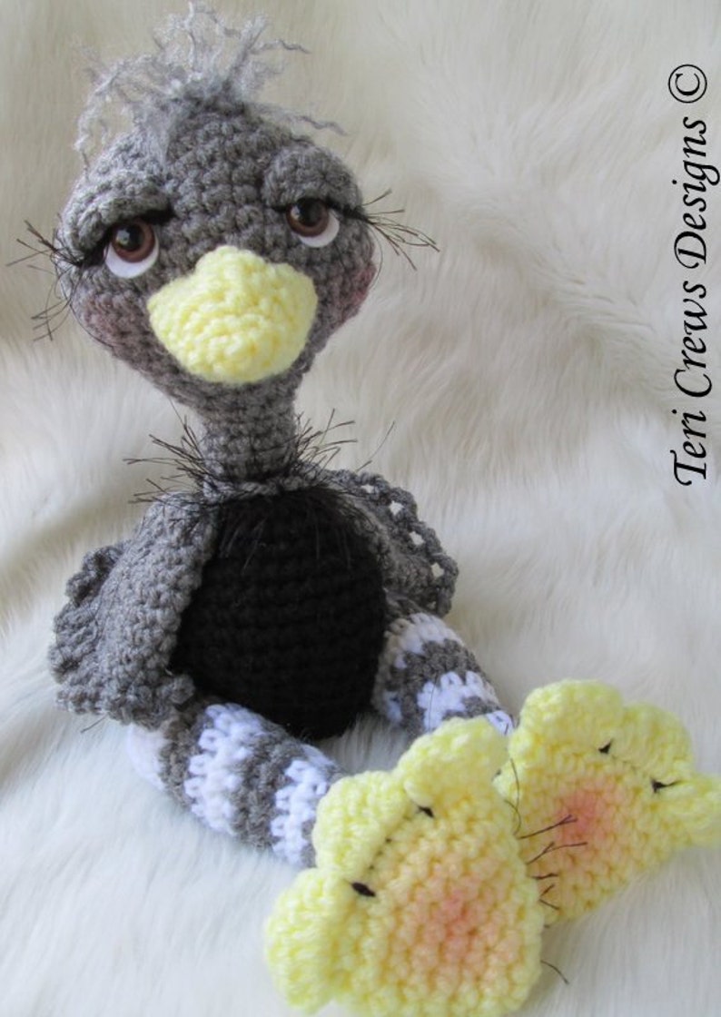 Crochet Pattern Ostrich by Teri Crews Wool and Whims Instant Download PDF Format image 5