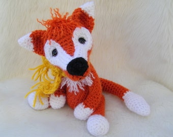 Crochet Pattern Fox by Teri Crews instant download PDF format Crochet Toy Pattern