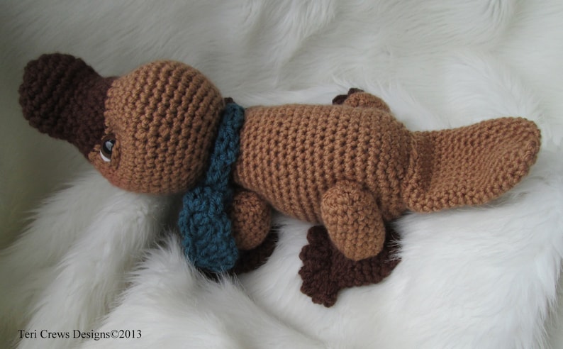 Crochet Pattern Platypus by Teri Crews Wool and Whims Instant Download PDF format image 5