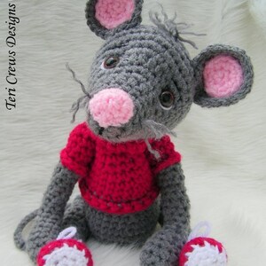 Crochet Pattern Cute Mouse by Teri Crews Wool and Whims Instant Download PDF Format image 2