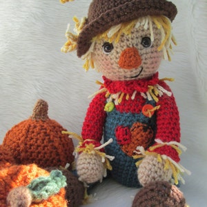 Crochet Pattern Scarecrow by Teri Crews instant download PDF format Crochet Toy Pattern