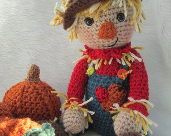 Crochet Pattern Scarecrow by Teri Crews instant download PDF format Crochet Toy Pattern