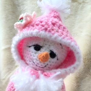 Cute Snowgirl Crochet Pattern This Girl Love Pink Instant Download PDF format Amigurumi