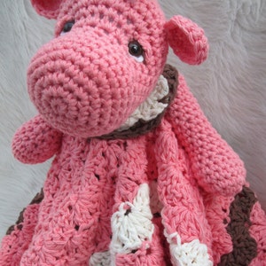 Crochet Pattern Hippo Huggy Blanket by Teri Crews instant download PDF format image 4