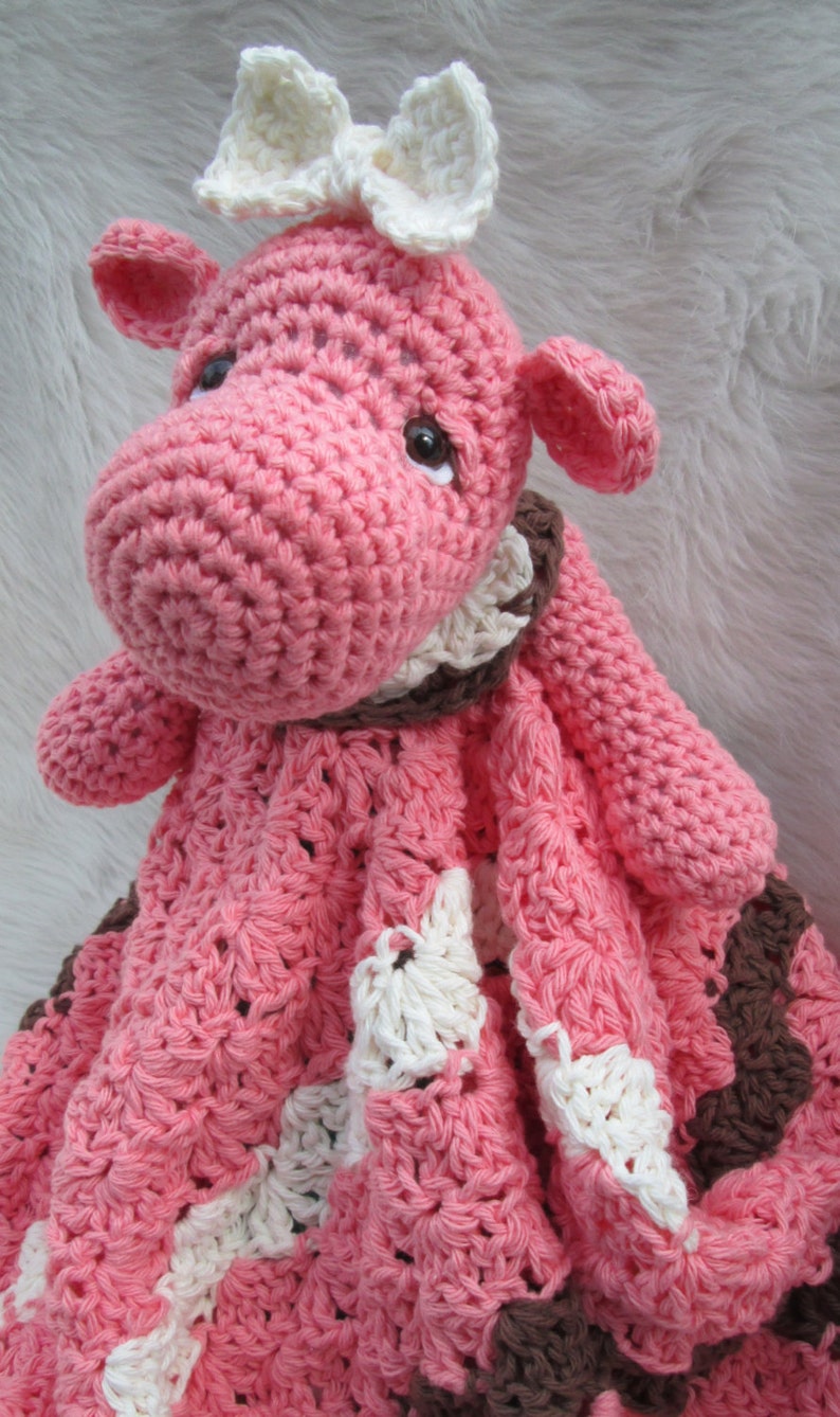 Crochet Pattern Hippo Huggy Blanket by Teri Crews instant download PDF format image 4