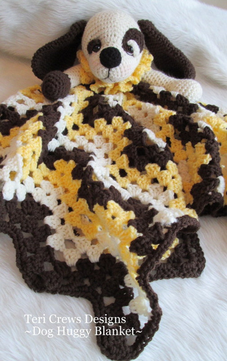 Crochet Pattern Dog Huggy Blanket by Teri Crews instant download PDF format image 2