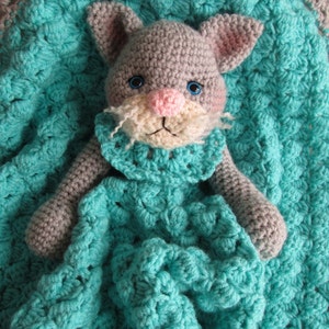 Crochet Pattern Cat Huggy Blanket by Teri Crews instant download PDF format