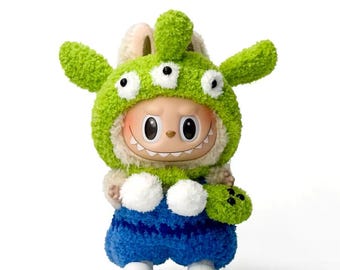 Ensemble de vêtements pour bébés Labubu - Salopette dessinée au crochet - Convient aux 1re/2e/3e générations - Plus de styles disponibles