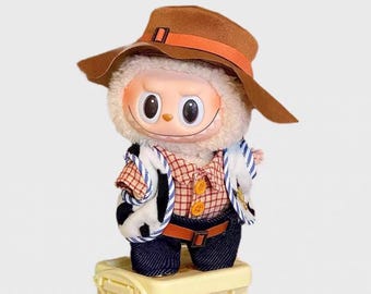Tenue de cow-boy Labubu - 2 styles disponibles - Look western cowgirl / cowboy - Convient aux poupées 1re/2e/3e générations