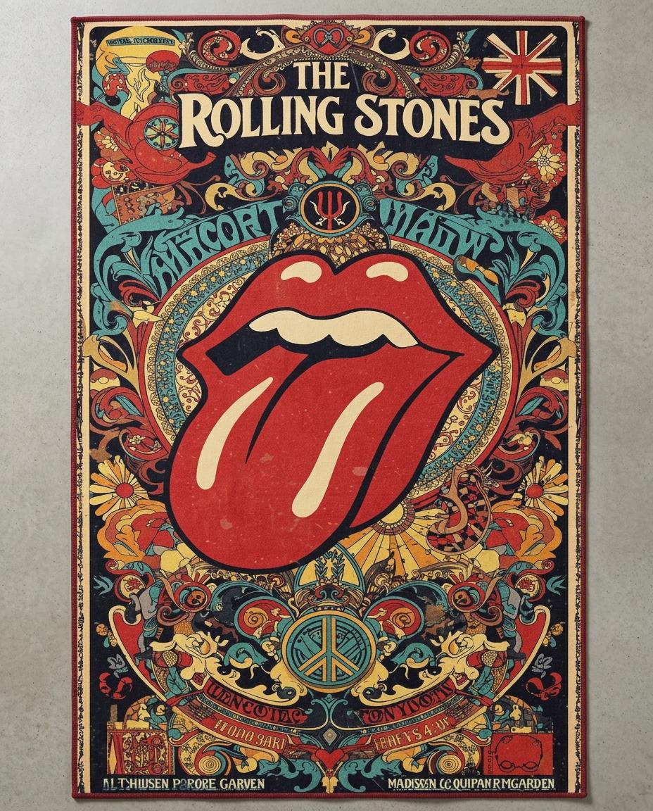 The Rolling Stones Floor Mat - Etsy