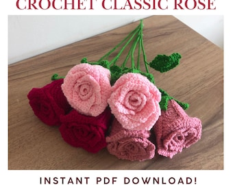Schema rosa all'uncinetto: tutorial facile per realizzare un fiore (download PDF)