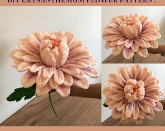 Crochet Chrysanthemum Flower Pattern: Easy DIY Bouquet (PDF Pattern)