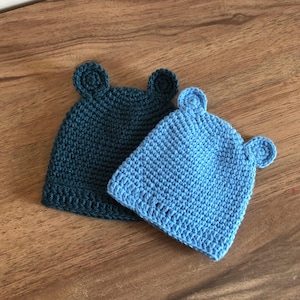 Virkmönster till Baby Beanie-mössa – 2 storlekar PDF (0–6 månader)