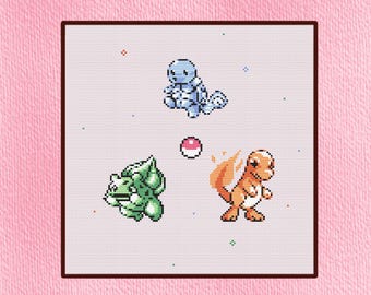 Starter Pack Gen 1 Cross Stitch Patterns