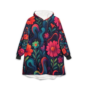 Coperta con cappuccio indossabile, comoda coperta oversize con cappuccio e tasca, perfetta per campeggio ed eventi all&#39;aperto, regalo per donne, adulti e bambini.