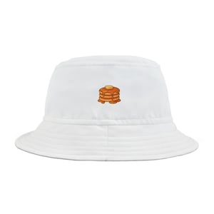 Pancake Bucket Hat, Funny Trendy Cute Meme Hat, Rave Hat, Music Festival Accessory