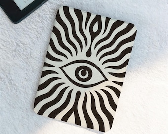 Capa Mystic Eye para Kindle Paperwhite 11ª geração de 6,8 polegadas, Capa Kobo, Capa com ativação automática, Capa para Kindle com alça, Capa Kobo Clara, Capa para Kindle 2024, Capa personalizada para Kindle.