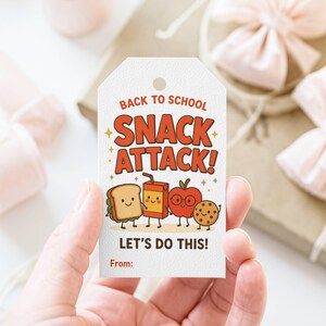Printbare snacklabels voor de eerste schooldag, cadeaulabels voor een snack voor leerlingen, traktatielabels voor de eerste schooldag, printbaar JPG-bestand voor in de klas