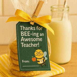 Thanks for BEE-ing an Awesome Teacher Tags | Bee Printable Teacher Gift Tags | End of Year Appreciation Tag | Digital Download
