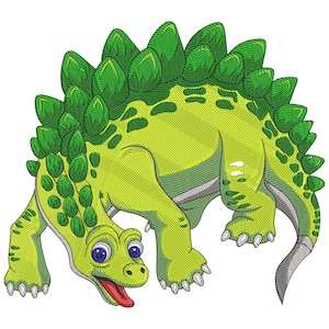 Cute Stegosaurus Embroidery Design, tegosaurus Dinosaur Machine Embroidery File, T-Rex Embroidery File, Machine Embroidery Design print
