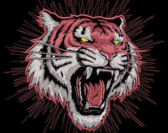 虎の刺繍画 トラの絵 風水 虎 トラ Tiger 寅 タペストリー 刺繍 絵 玄関 絵 虎の飾り