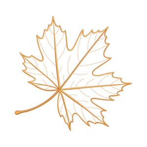 Herbst Ahornblatt Stickdatei, Maschinenstickerei, Ahornblatt Stickdatei, Ahornblatt Stickdatei, EMB, PES, VP3