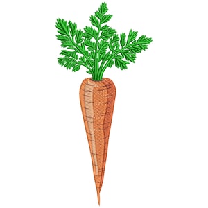 Carrot Embroidery Design, Vegetables Machine Embroidery File, machine embroidery design, Healthy Food Embroidery File PES, EMB, HUS, cnd