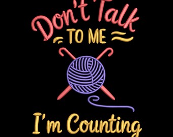 Crochet And Knitting Embroidery Design, Knitting Machine Embroidery File, Yarn Ball Embroidery, Instant Download