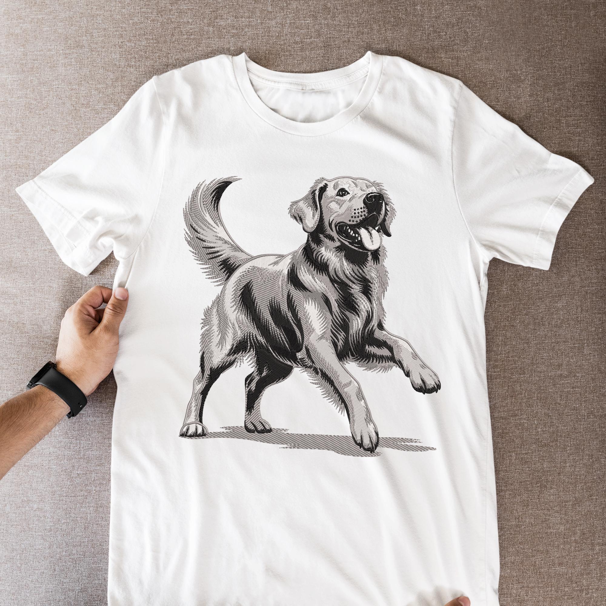 Golden Retriever Embroidery Design, Machine Embroidery File, Retriever ...