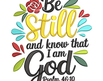 Christian Bible Verse Embroidery Design, Inspirational Scripture Machine Embroidery Digital File, Instant Download