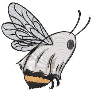Bee Moth Embroidery Design, Mini wasp machine embroidery File, Bee embroidery design, insect Machine Embroidery File PES, EMB, Hus, CND, vp3