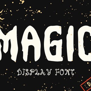 Magic Display Font | Mystical Spooky Typeface | Witchy Halloween Font for Logos, Posters & Crafts