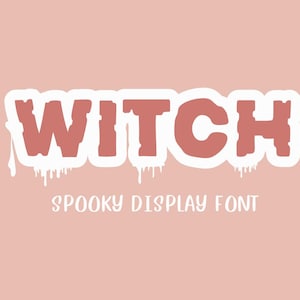 Spooky Drippy Halloween Font | Witch Display Typeface