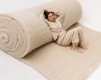 Tejido de cáñamo orgánico, fibra de cáñamo natural, material de cáñamo para aislamiento, lana de cáñamo de UkonoShop